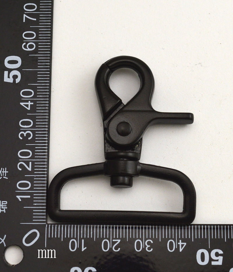  [AUSTRALIA] - Wuuycoky Black 1.5" Inner Diameter Fillet D Ring Large Pliers Buckle Lobster Clasps Swivel Snap Hooks Pack of 4 Fillet D ring inner Diam:1.5",4Pcs