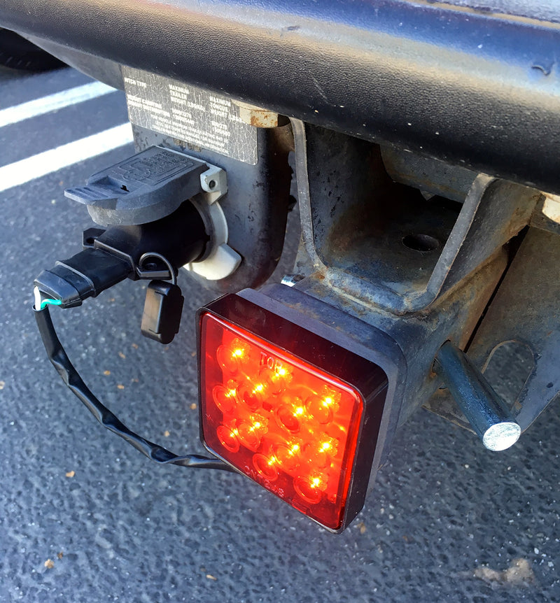  [AUSTRALIA] - MAXXHAUL 70429 Trailer Hitch Cover with 12 LED's Brake Light