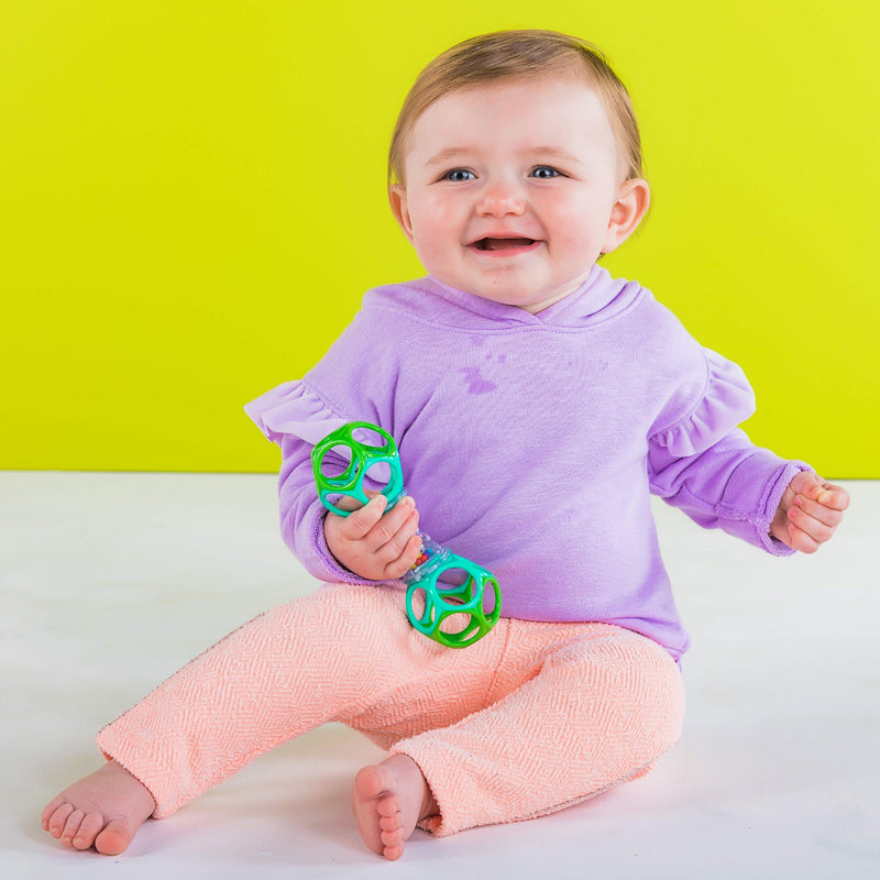 Bright Starts Oball Shaker Rattle Toy, Ages Newborn + - LeoForward Australia