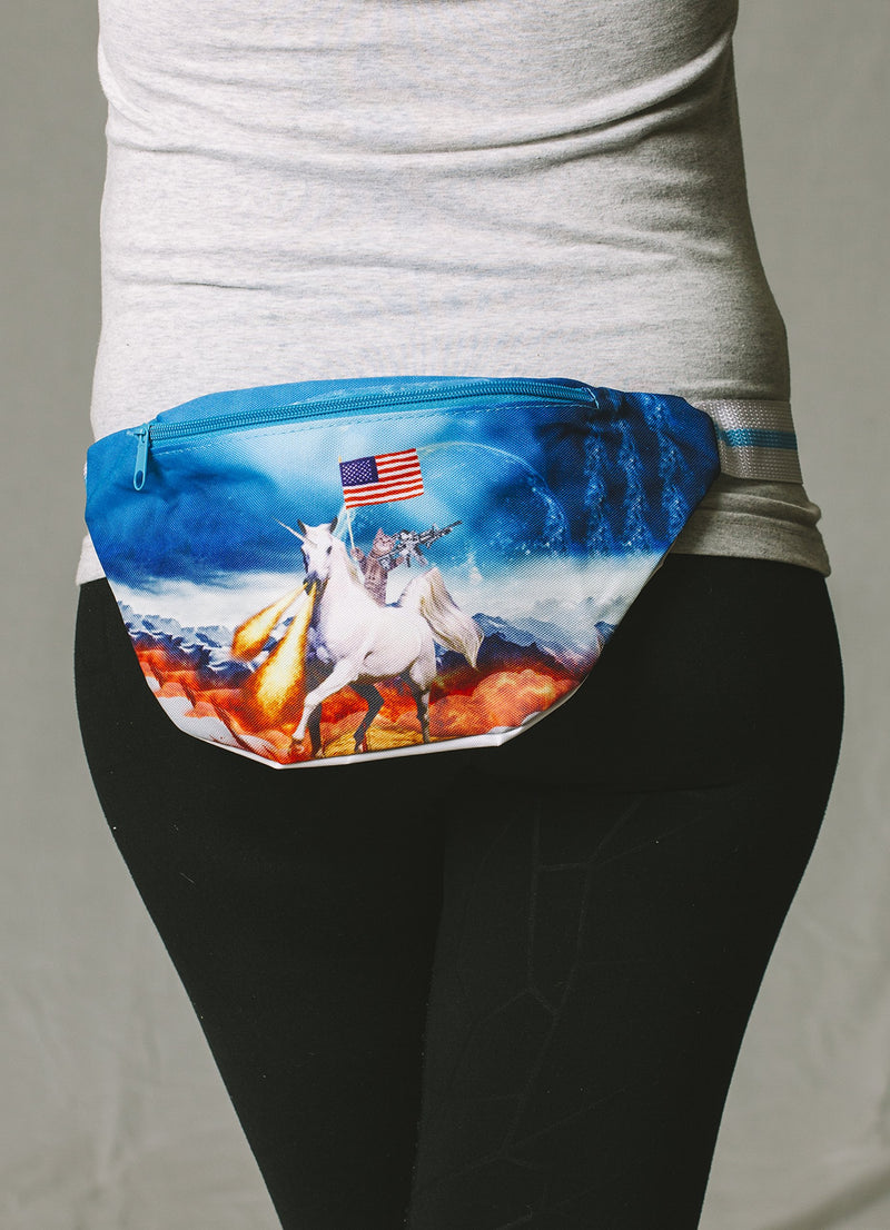 Funny Guy Mugs Space Cat Fanny Pack - Unicorn - LeoForward Australia