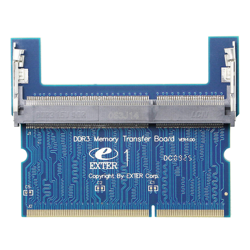  [AUSTRALIA] - Laptop DDR3 SO-DIMM to Desktop DIMM Memory RAM Adapter,Gelrhonr Desktop PC Memory Cards Converter,1.5v（Reverse） Blue