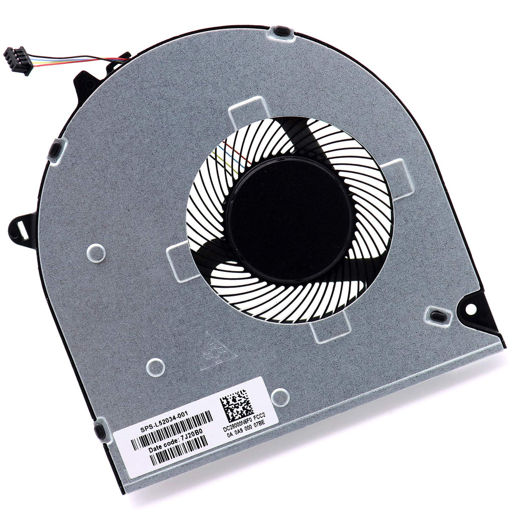  [AUSTRALIA] - Deal4GO CPU Cooling Fan Replacement for HP 15-DU 15-DW 15S-DU 15S-DY 15S-DR 15S-FQ0000 15S-DU0002TX L52034-001