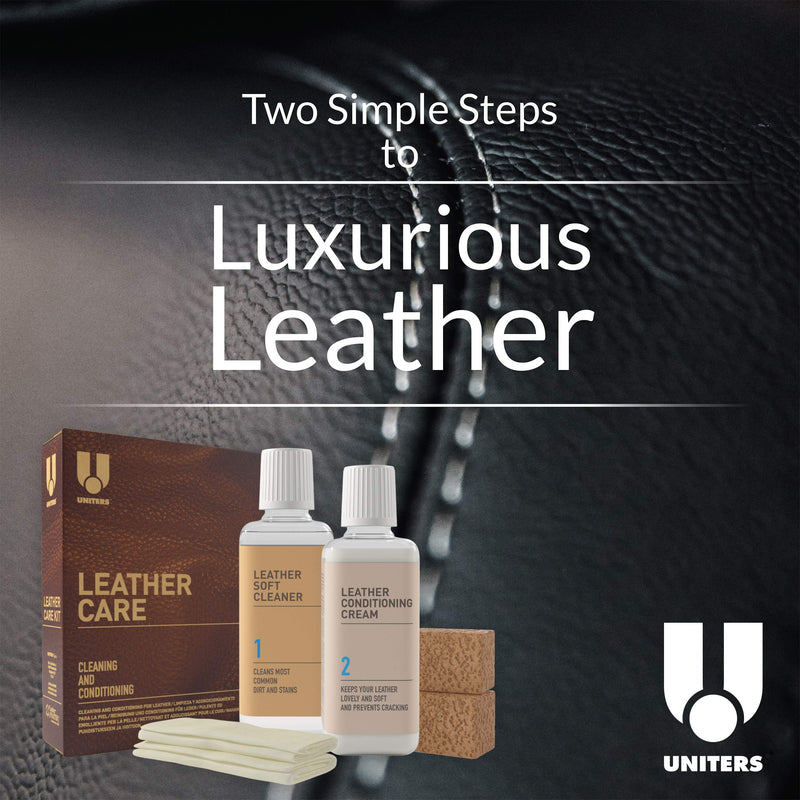  [AUSTRALIA] - UNITERS Cleaning and Conditioning Leather Care Kit - 250ml