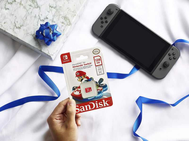  [AUSTRALIA] - SanDisk 128GB microSDXC Card, Licensed for Nintendo Switch - SDSQXAO-128G-GNCZN Super Mario Super Mushroom