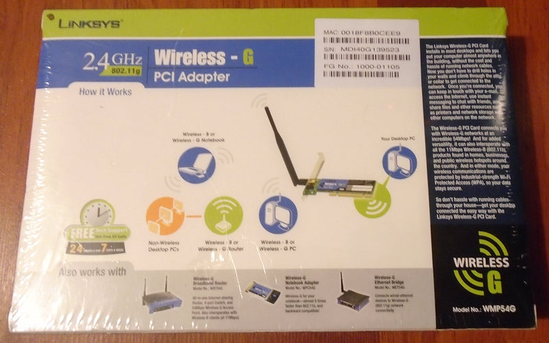  [AUSTRALIA] - Cisco-Linksys WMP54G Wireless-G PCI Adapter