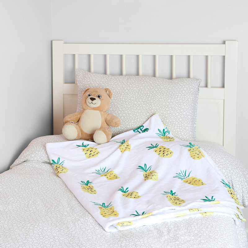  [AUSTRALIA] - Pineapple Throw Blanket, Trendy Super-Soft Extra-Large Cool Pineapple Blanket for Adults, Teens, Kids, Boys and Girls, Fleece Cute Pineapple Blanket (50in x 60in) Warm and Cozy Throw for Bed or Couch
