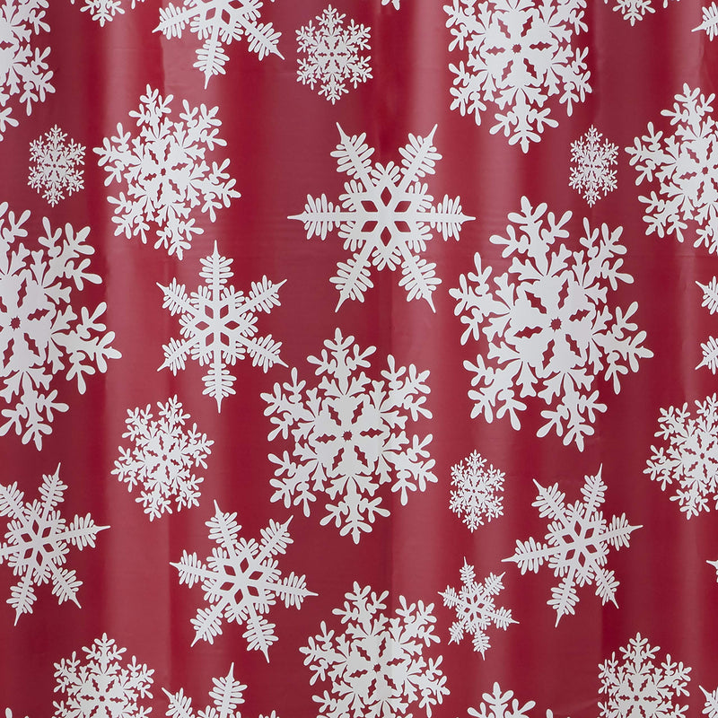 [AUSTRALIA] - SKL HOME by Saturday Knight Ltd. Frosty Red Shower Curtain