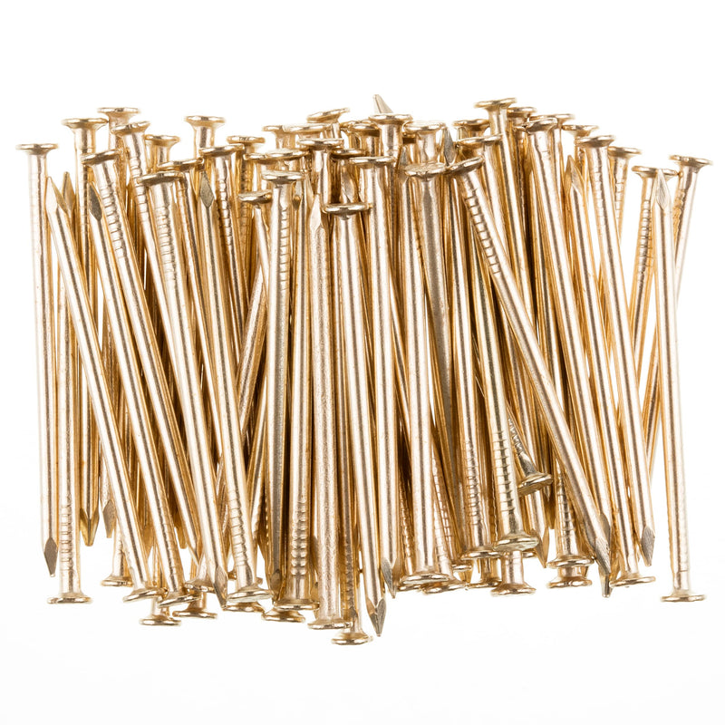  [AUSTRALIA] - Mr. Pen- Nail Assortment Kit, 600 Pcs, 4 Sizes, Gold, Small Nails, Nails for Hanging Pictures, Finishing Nails, Wall Nails for Hanging, Pin Nails, Hardware Nails, Assorted Nails, Galvanized Nails.