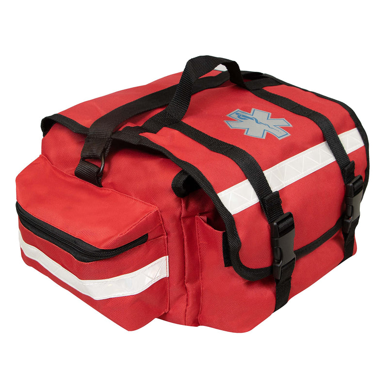 [AUSTRALIA] - Primacare KB-RO74-R First Responder Bag for Trauma, 17"x9"x7", Professional Multiple Compartment Kit Carrier for Emergency Medical Supplies, Red