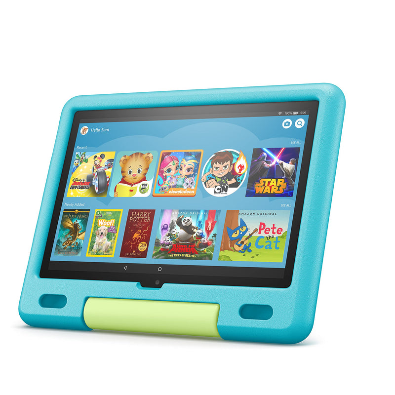  [AUSTRALIA] - Amazon Kid-Proof Case for Fire HD 10 tablet (Only compatible with 11th generation tablet, 2021 release) – Aquamarine