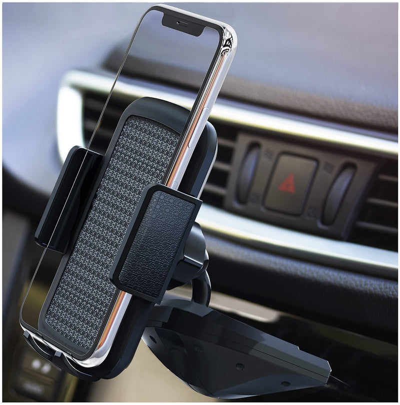  [AUSTRALIA] - BesTrix Cell Phone Holder for Car, CD Slot Car Phone Holder, Hands Free Car Mount with Strong Grip Universal for iPhone14/13/12/11/11Pro/Xs MAX/XR/XS/X/8/7/6 Plus, Galaxy S22/S21/S20/S10+/S10e/S9/S9+/N9