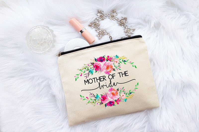 Mother Of The Bride Gifts, Makeup Bag, Mother Bride, Mother Daughter Bride, Bridal Party Gifts - LeoForward Australia