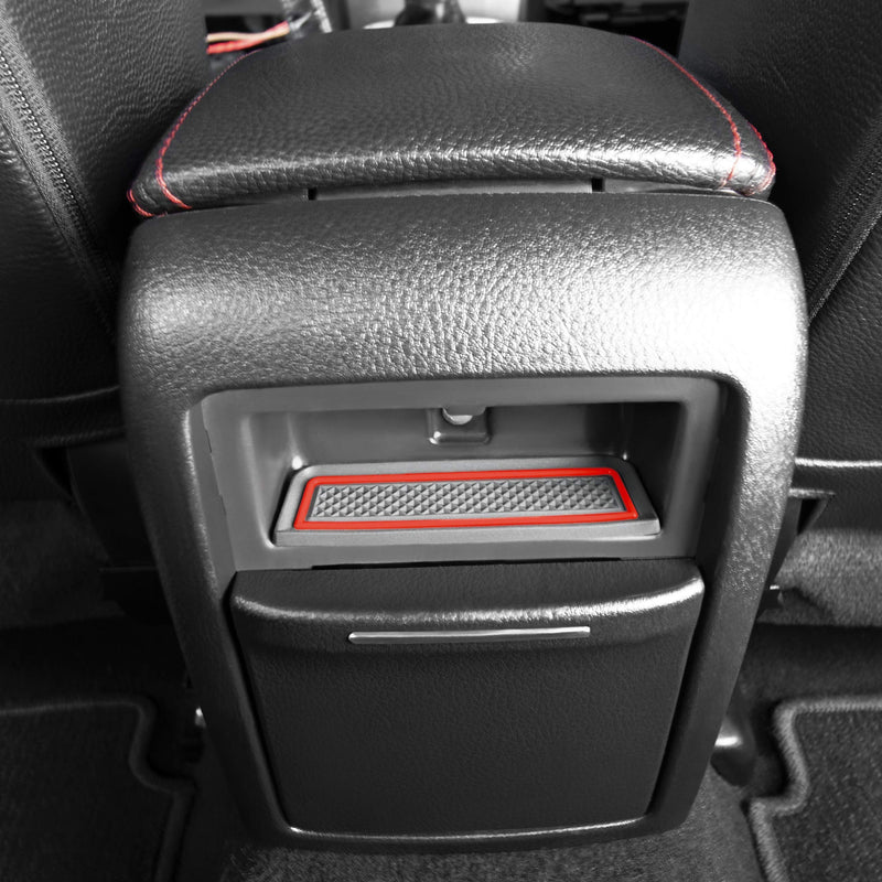  [AUSTRALIA] - CupHolderHero for Subaru Impreza WRX STI 2008-2014 Custom Liner Accessories - Premium Cup Holder, Console, and Door Pocket Inserts 15-pc Set (Red Trim) Red Trim