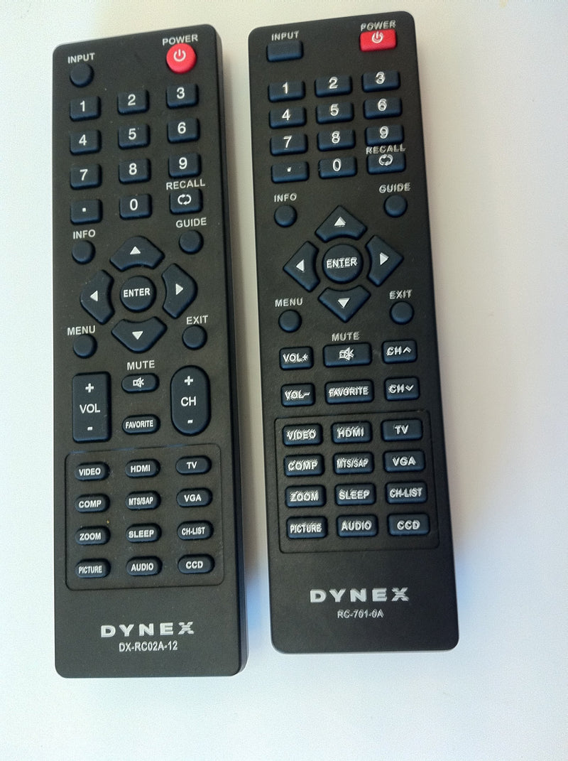 New BBY DYNEX brand remote DX-RC01A-12 DX-RC02A-12 sub RC-701-0A; RC-201-0B; DX-RC01A-13; DX-RC01A-12 remote - LeoForward Australia