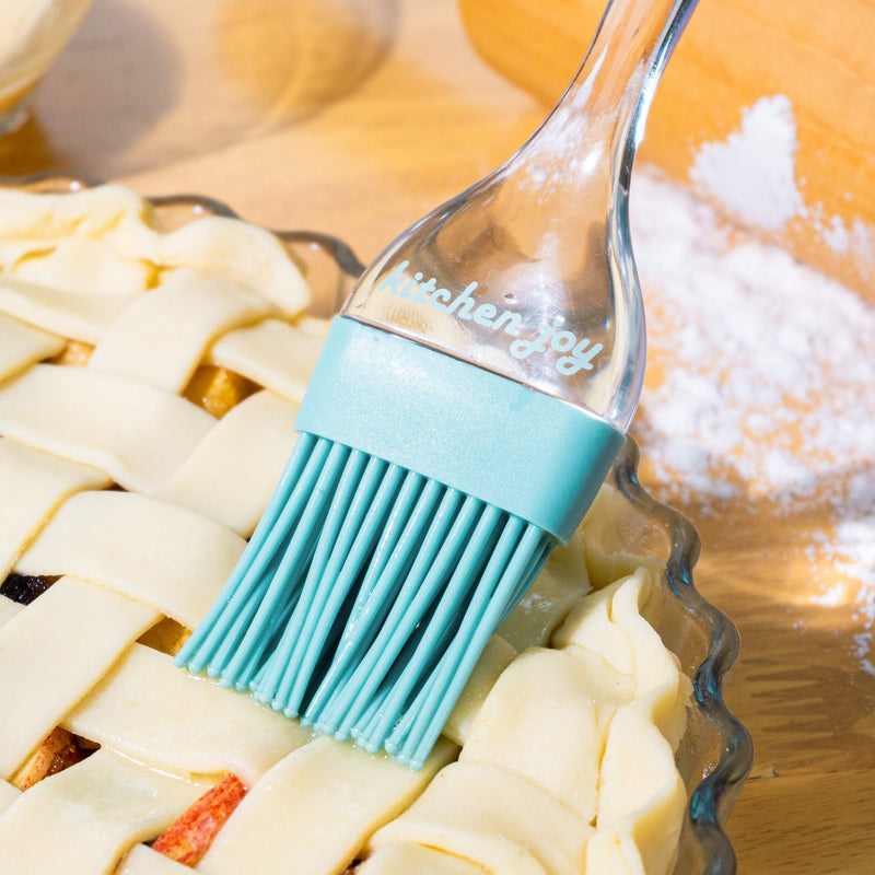  [AUSTRALIA] - Kitchen Joy Teal Silicone Basting Brush for Cooking, Food Brush, Silicone Brush, Cooking Brush, Butter Brush, BBQ Sauce Brush, Kitchen Brush for Cooking, Grilling, Baking, Pastry and BBQ 1