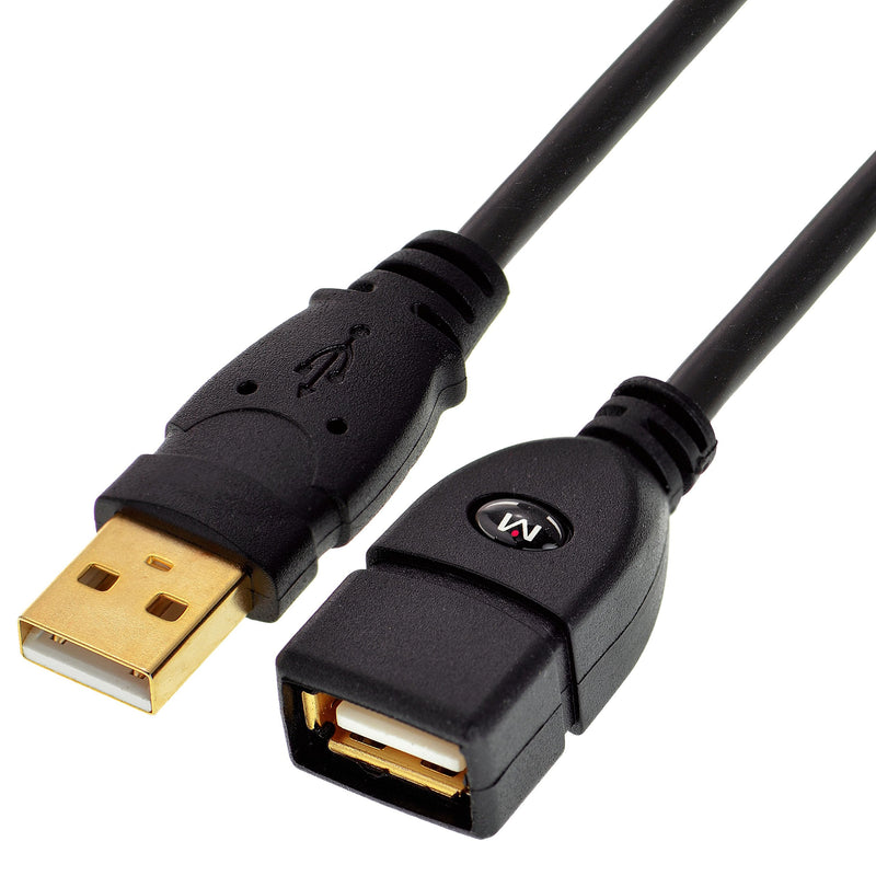  [AUSTRALIA] - Mediabridge USB 2.0 - USB Extension Cable (10 Feet) - A Male to A Female with Gold-Plated Contacts 10 Feet