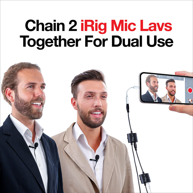  [AUSTRALIA] - IK Multimedia iRig Mic Lav Compact lavalier Microphone for Smartphones and Tablets Single