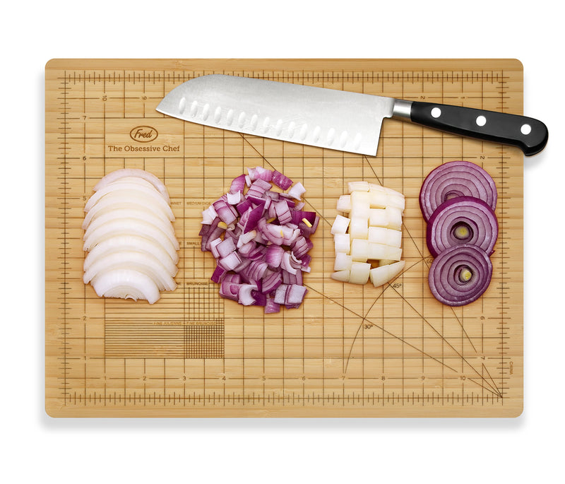  [AUSTRALIA] - Fred THE OBSESSIVE CHEF Bamboo Cutting Board, 9-inch by 12-inch