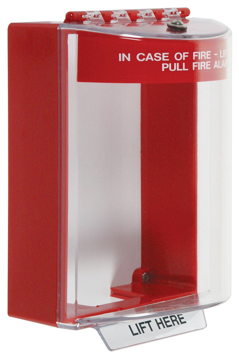  [AUSTRALIA] - Safety Technology International, Inc. STI-13210FR Universal Stopper®, Surface Mount with Conduit Knockouts and Fire Label, Indoor/Outdoor Polycarbonate Protective Cover for Pull Stations or Call Points
