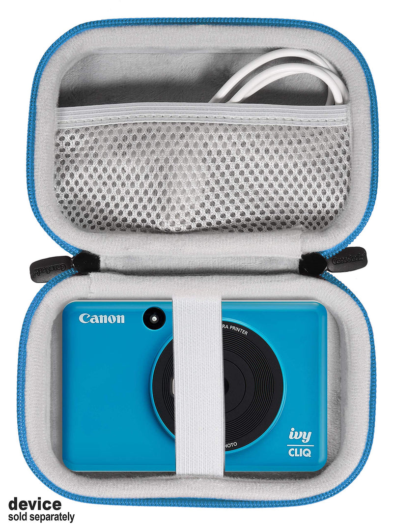  [AUSTRALIA] - Protective Case for Canon Ivy CLIQ+, CLIQ, CLIQ 2, CLIQ+2 Instant Camera Printer and Mobile Mini Photo Printer, Also for HP Sprocket (2nd Edition)(Seaside Blue) Seaside Blue