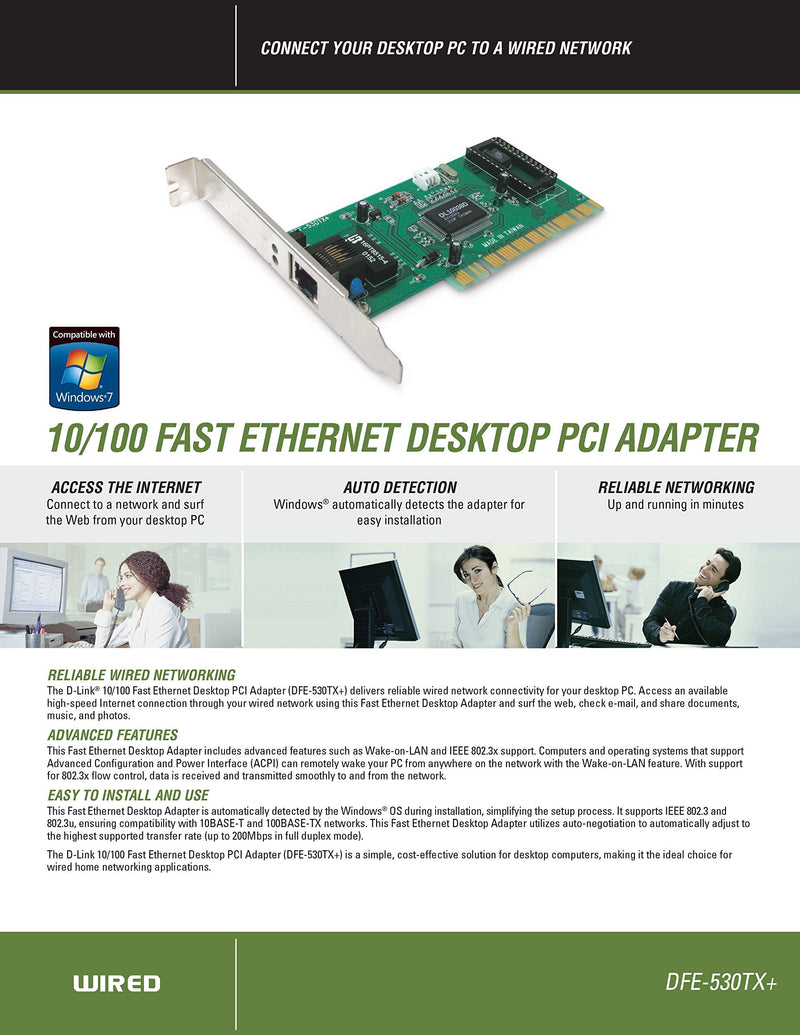  [AUSTRALIA] - D-Link DFE-530TX+ 10/100 Fast Ethernet Desktop Adapter