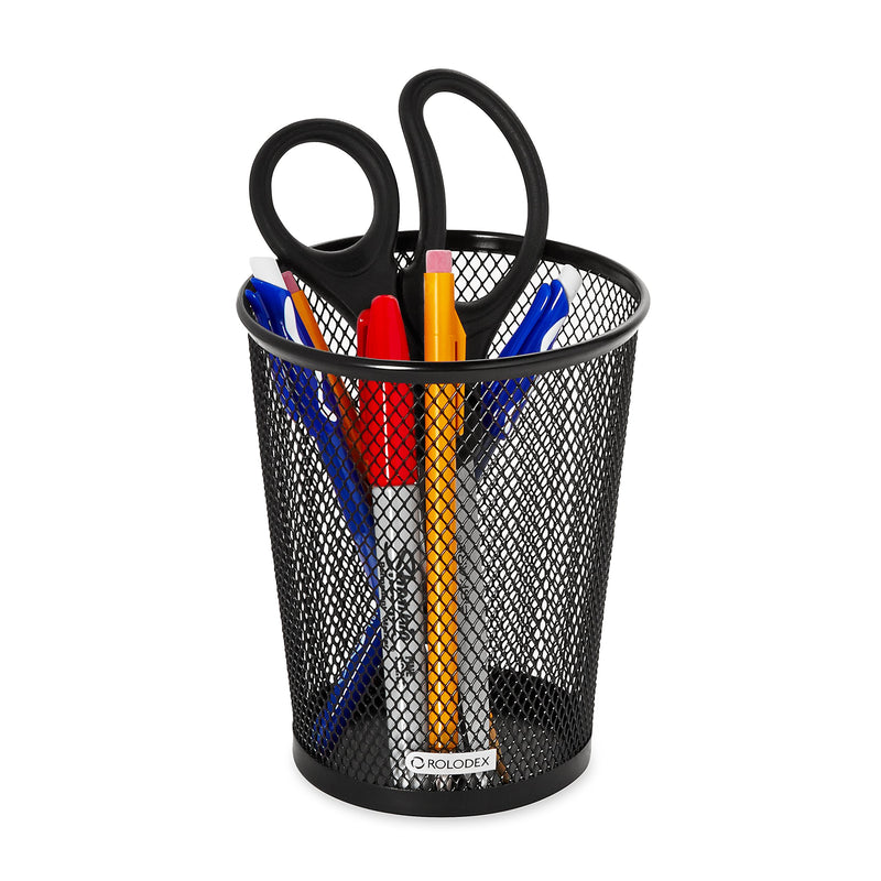 Rolodex Mesh Collection Jumbo Pencil Holder, Black (62557) - LeoForward Australia