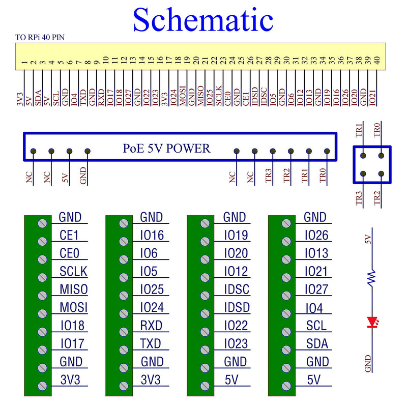  [AUSTRALIA] - RPi PoE & Terminal Block GPIO Breakout Board Module for Raspberry Pi