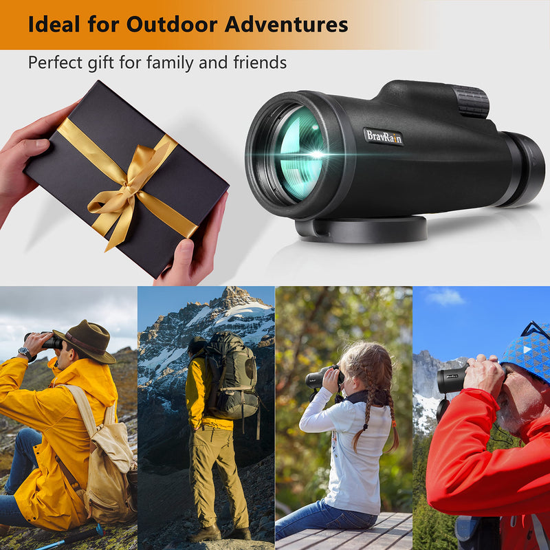  [AUSTRALIA] - 12x56 Monocular Telescope for Smartphone - Monoculars for Adults High Powered High Definition with Phone Adapter Tripod Clear Low Light Night Vision Telescopes for Bird Watching Hiking Hunting Camping
