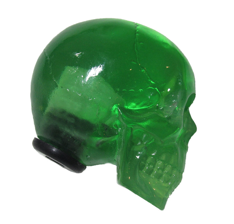  [AUSTRALIA] - Clear Green Skull Shifter Shift Knob Rat Rod Lever