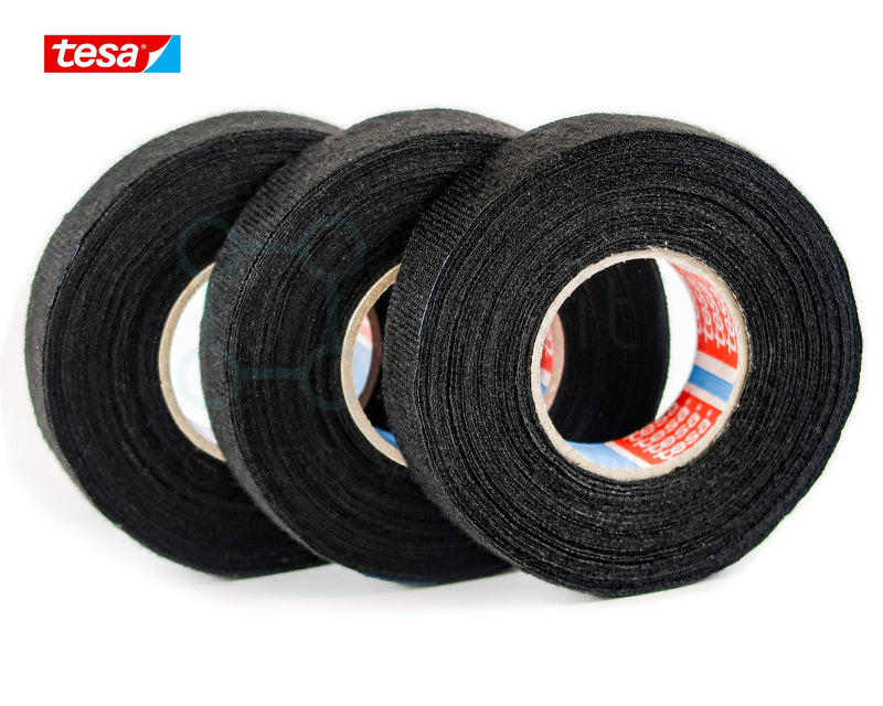  [AUSTRALIA] - Boxiti Pack of 6 Tape Fuzzy Fleece Interior Wire Loom Harness Tape (19 mm X 15 Meters) Compatible with Mercedes Benz Audi BMW VW Volkswagen TESA 51608 6 pcs