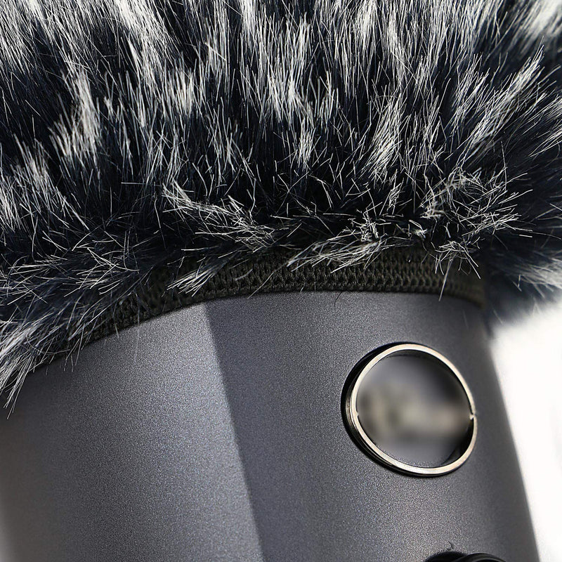  [AUSTRALIA] - YOUSHARES Microphone Furry Windscreen Muff - Mic Wind Cover Fur Pop Filter as Foam Cover Compatible with Blue Yeti Nano