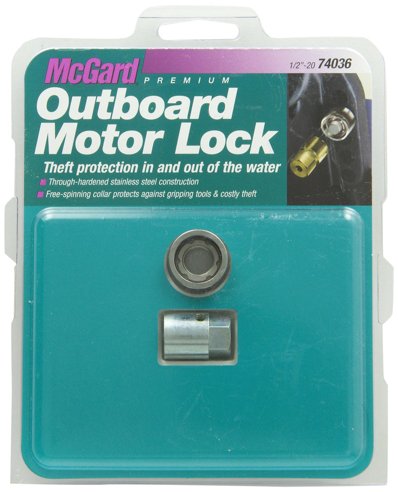 McGard 74036 Marine Single Outboard Motor Lock Set (1/2"- 20 Thread Size) - Mercury - Set of 1 - LeoForward Australia