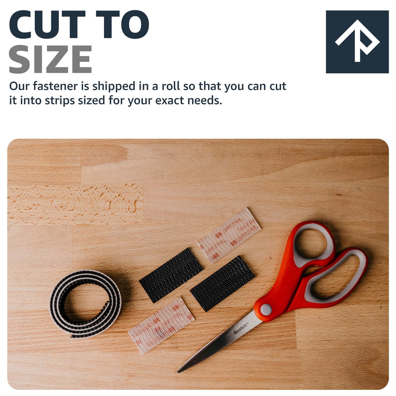  [AUSTRALIA] - Scotch Clear Self-Mating Reclosable Fastener 250, 1” x 10’ Ft with Scissors for DIY, Pedal Boards, Home, Office, Frames