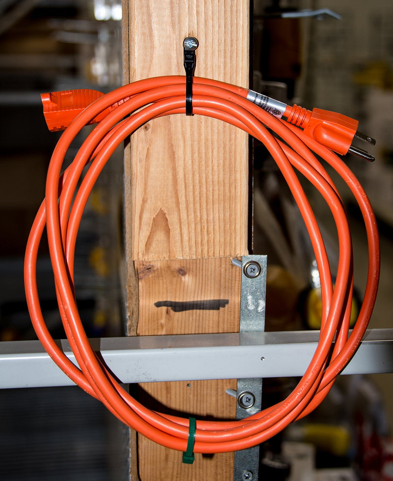  [AUSTRALIA] - Gardner Bender 48-308UVB Mounting Cable Tie, 8 inch, 50 lb, Electrical Wire and Cord Management, Nylon Zip Tie, 100 Pk, UV Resistant Black UV Black 100 Pack