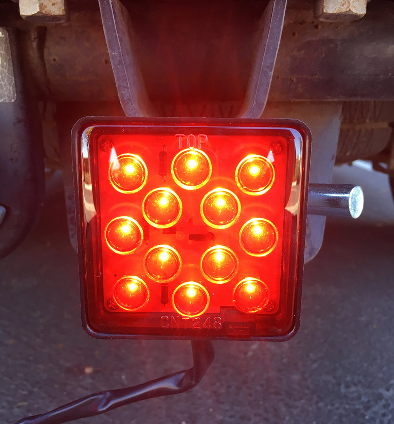  [AUSTRALIA] - MAXXHAUL 70429 Trailer Hitch Cover with 12 LED's Brake Light