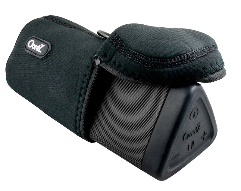 OontZ Angle 3/OontZ Angle 3 RainDance Bluetooth Speaker Official Carry Case, with Aluminum Carabiner, Neoprene Improved with Reinforced Zipper, Black [NOT for OontZ Angle 3 Plus/OontZ Angle 3 Ultra] Black Stitching - LeoForward Australia