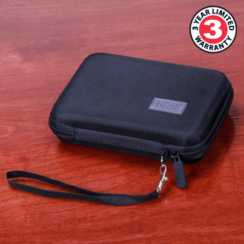 [AUSTRALIA] - USA GEAR Mini PC Case Compatible with Raspberry Pi 3, Raspberry Pi 4, Raspberry Pi Zero, and Model B Motherboard - Water Resistant, Accessory Storage, Wrist Strap, and Security Strap - Black