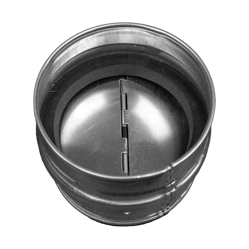  [AUSTRALIA] - - 12" Inch Backdraft Damper for Straight or Flex Duct. Bathroom Exhaust Fan. Kitchen Hood Exhaust Fan and Different Dryer Fan Backflow Preventer. Steel Damper with Aluminum Valve Flaps