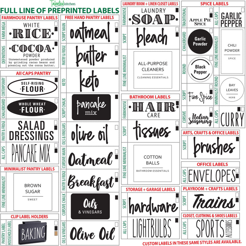 Talented Kitchen 132 Script Oils and Vinegars Labels. Condiments Sticker, Water Resistant Food Labels. Preprinted Decals Oil Bottles Pantry Organization Storage (Set of 132 - Script Oils and Vinegars) Oils, Vinegars & Condiments - White Script Labels - LeoForward Australia