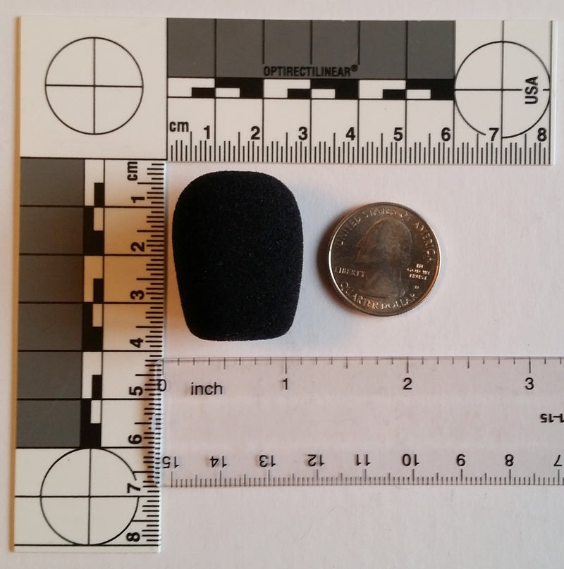  [AUSTRALIA] - Compete Audio Foam Microphone Windscreens (Microphone Covers) 50-Pack Headset/Lapel (Lavalier) Fitness Center Pack Black