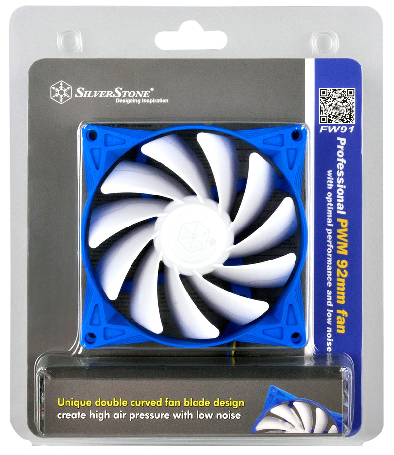  [AUSTRALIA] - Silverstone Tek Professional PWM 92mm Fan with Optimal Performance and Low Noise Cooling FW91