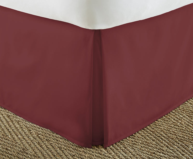  [AUSTRALIA] - Simply Soft Pleated Bed Skirt, California King, Burgundy