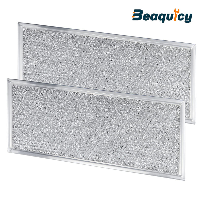  [AUSTRALIA] - Beaquicy W10208631A Microwaves Grease Filter Approx. 13" x 6"- Replacement for Whirlpool GE Microwaves - Pack of 2 2-Pack