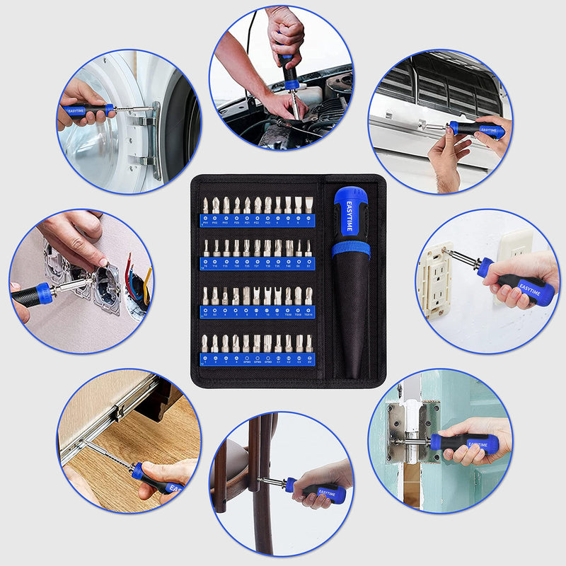  [AUSTRALIA] - Precision Screwdriver Set, 138 in 1 Professional Computer Repair Tool Kit with 117 Bit, EasyTime 1/4''Laptop Screwdriver kit Magnetic Repair Tool with 164 bits- for iPhone iPad Macbook PS4 Electronics