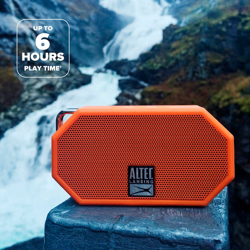  [AUSTRALIA] - Altec Lansing Mini H2O - Waterproof Bluetooth Speaker, IP67 Certified & Floats in Water, Compact & Portable Speaker for Hiking, Camping, Pool, and Beach Black