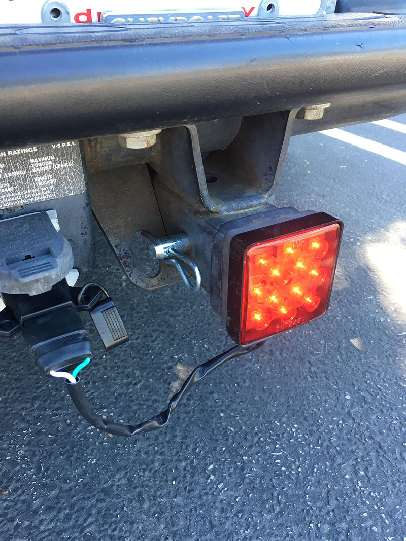  [AUSTRALIA] - MAXXHAUL 70429 Trailer Hitch Cover with 12 LED's Brake Light