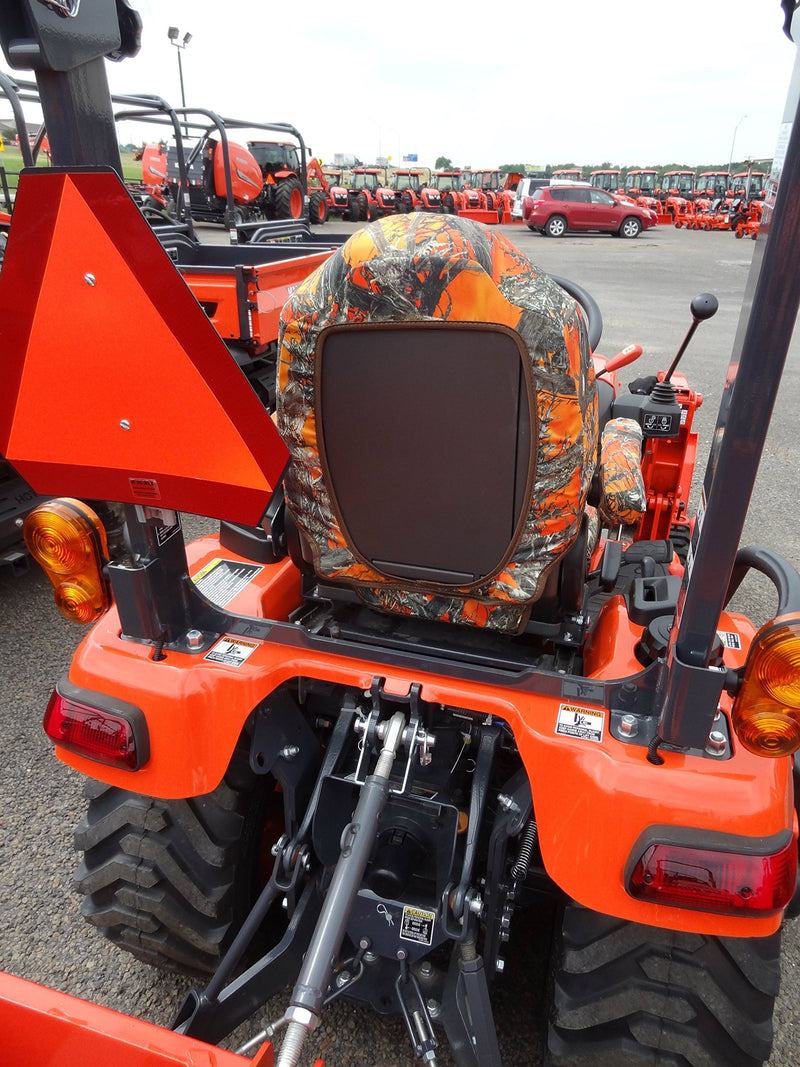  [AUSTRALIA] - Durafit Seat Covers, KU06 MC2 Seat Covers for Tractor BX 2370 in Orange Camo