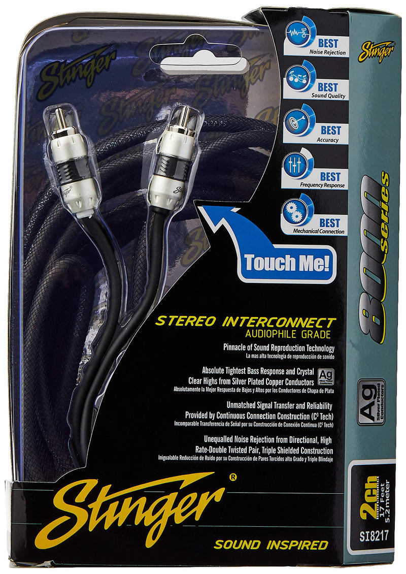 Stinger SI8217 17-Foot 2-Channel 8000 Series Audiophile Grade RCA Interconnect Cable - LeoForward Australia