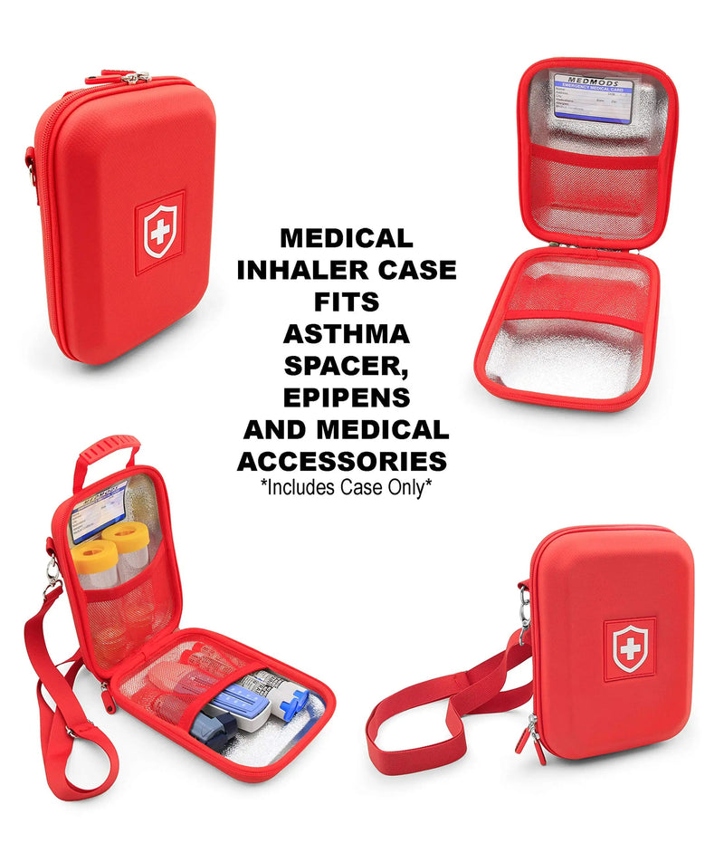  [AUSTRALIA] - MEDMODS Insulated Asthma Inhaler Case Fits Inhaler Spacer, Mask, Epipen, Allergy Medicine and More - Includes CASE ONLY