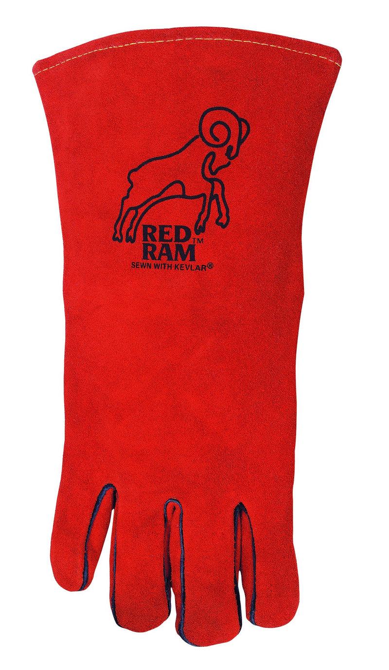  [AUSTRALIA] - MCR Safety 4720 Red Ram Premium Side Cow Leather Welders Gloves, 13" 1-Piece Back with Dupont Kevlar Thread, Insulated, X-Large, 1-Pair